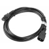 Cabo de alimentação Lanberg CA-C13E-11CC-0030-BK preto 3 m conector macho C13 conector macho C14 (CA-C13E-11CC-0030-BK)