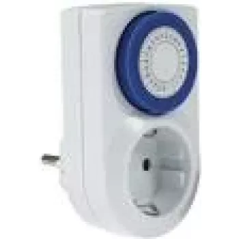 Temporizador analógico AS Schwabe 24030 — temporizador mecânico, carga máxima 3500 W, IP20