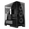 Caixa de PC MODECOM Volcano SPACE APEX ARGB Midi Tower, vidro temperado, USB-C, suporta ATX/microATX/Mini-ITX, GPU até 430 mm, dissipador de CPU até 180 mm