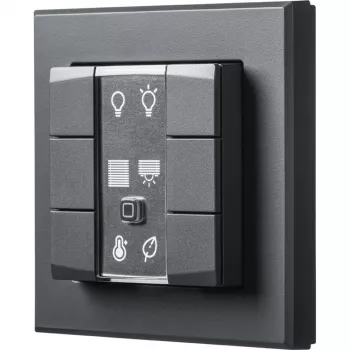 Comando de parede de 6 botões Homematic IP Wandtaster — RF Wireless, alcance até 200 m, IP20
