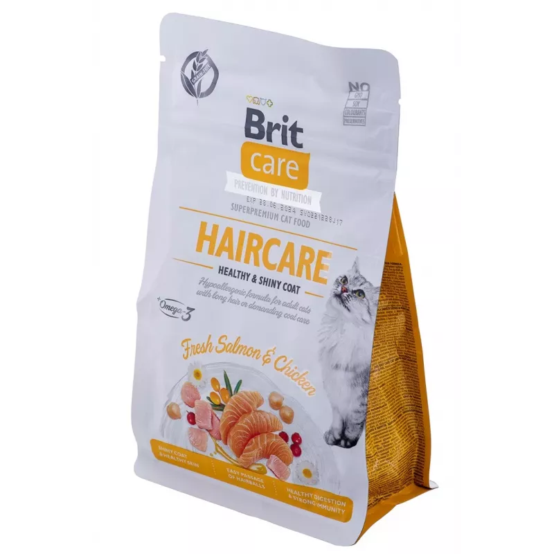 BRIT Care Grain Free Haircare Healthy & Shiny Coat - alimento seco para gatos - 400 g