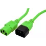 ROLINE 19.08.1528 cabo de alimentação verde 0,8 m conector fêmea C14 conector fêmea C13 (19.08.1528)