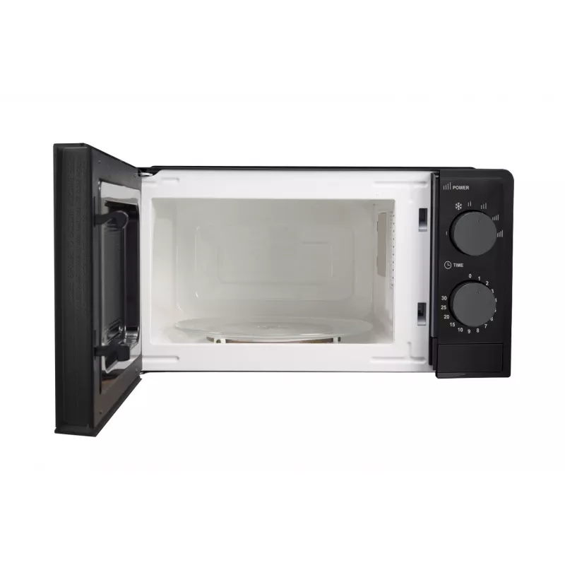 Esperanza ESTOFADO EKO011K micro-ondas solo, de bancada, 20 l, 700 W, 5 níveis de potência, prato rotativo de 24,5 cm, preto