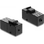 Módulo Keystone DELOCK conector fêmea de jack estéreo 3,5 mm 4 polos para conector fêmea de jack estéreo 3,5 mm 4 polos, preto