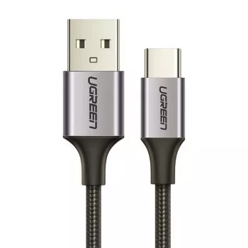 Cabo Ugreen USB-A/USB-C QC 3.0 3A 2m US288 (cinzento)