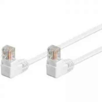 Cabo de rede GOOBAY Cat5e U/UTP branco 0,5 m com RJ-45, contactos banhados a ouro