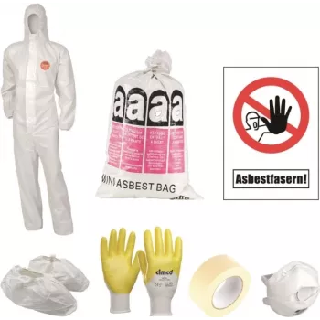 Conjunto de autocolantes de aviso cimco Asbest Tages-Set easy XL 15 unid. 145081 — etiquetas de aviso de amianto