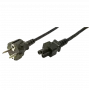Cabo de alimentação LogiLink CP093 1,8 m conector fêmea C5 CEE7/7