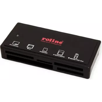 ROLINE USB3.2 Gen1 leitor de cartões múltiplos externo preto (15.08.6249)