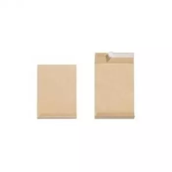 Envelope de fole Herlitz B4, castanho, autoadesivo, 130 g/m2, sem janela