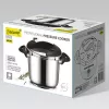 Panela de pressão Maestro MR-2901, 6 L, 22 cm, prateada, 80 kPa