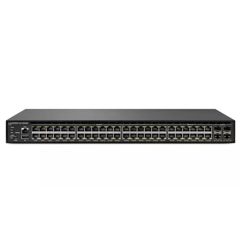 Switch gerido Lancom Systems GS-4554XP L3 2.5G Ethernet 54 portas PoE