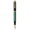 Pelikan Souverän 1000, preto, verde, médio, ambidestro, Alemanha, 1 unid.