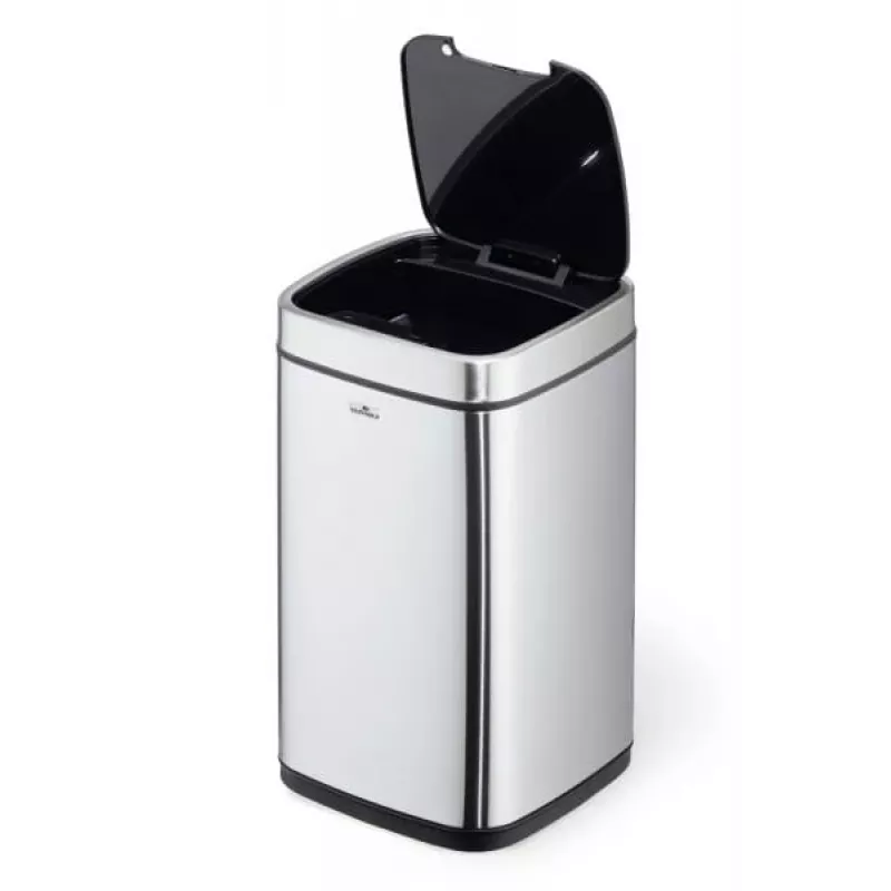 Durable TOUCH 12L retangular aço inoxidável prateado preto