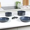 Conjunto de panelas Russell Hobbs RH03319EU7, 5 peças, frigideiras antiaderentes, aptas para máquina de lavar loiça