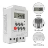 Temporizador eletrónico para calha DIN QOLTEC PC0629 — alimentação 24V, saída 16A