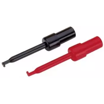 Conjunto de pontas de prova Voltcraft 108542, ficha de 2 mm, CAT I, preto e vermelho
