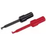 Conjunto de pontas de prova Voltcraft 108542, ficha de 2 mm, CAT I, preto e vermelho