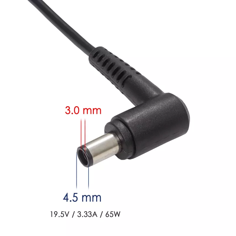 Fonte de alimentação para portátil Akyga AK-ND-58 19,5 V / 3,34 A, 65 W, ficha 4,5 x 3,0 mm com pino, para Dell