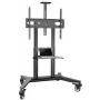 Suporte de TV móvel ONKRON TS1871-B para televisores 55–90 polegadas, preto, altura ajustável, rodas