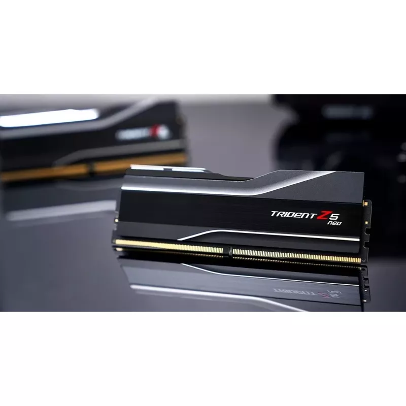 DIMM 32 GB DDR5-6000 (2x 16 GB) Dual-Kit, memória RAM preta, F5-6000J3238F16GX2-TZ5N, Trident Z5 NEO, AMD EXPO