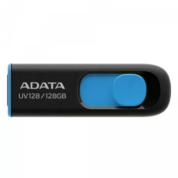 Pen Drive ADATA DashDrive UV128 128GB USB Tipo-A 3.2 Gen 1 (3.1 Gen 1) Preto, Azul