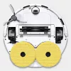 Conjunto de esfregonas para KARCHER RVM 4 (2.269-130.0) amarelo, branco