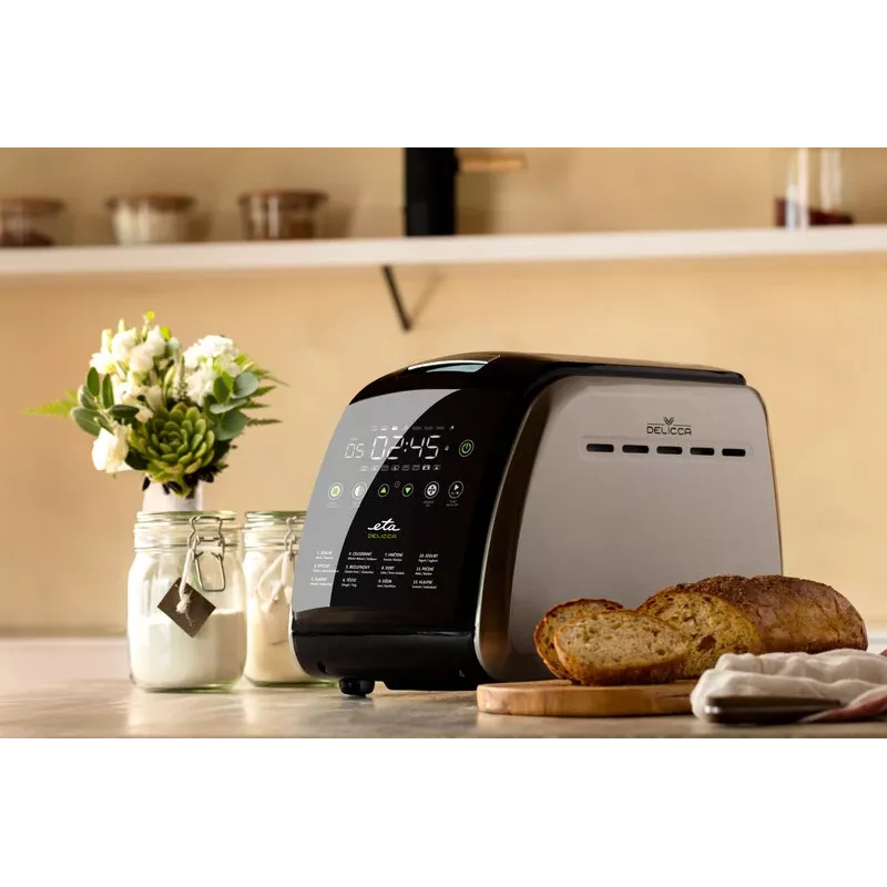 ETA | Máquina de fazer pão | Delicca II ETA714990030 | Potência 850 W | Programas 12 | Visor Sim | preto/aço inoxidável