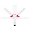 Candeeiro de secretária LED LB-24 com relógio