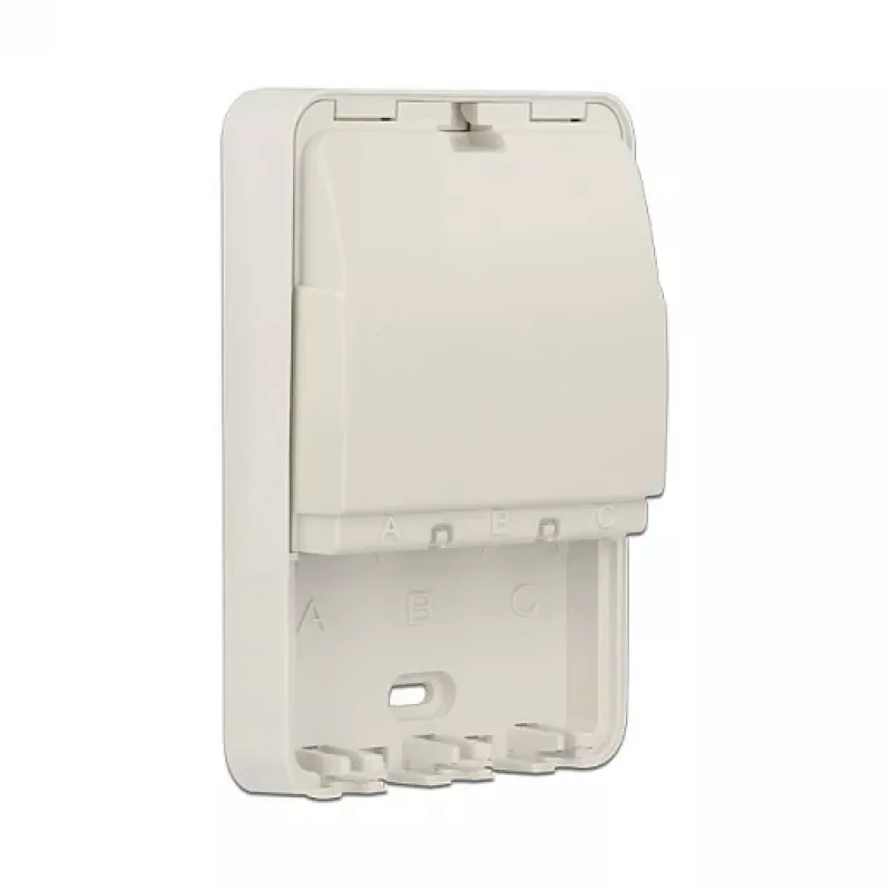 Caixa de superfície e de distribuição DELOCK 86262, branco, 82×120×31 mm