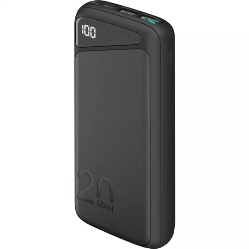 Powerbank de carregamento rápido 20.000 mAh (preto, PD, Quick Charge 3.0, Super Charge)