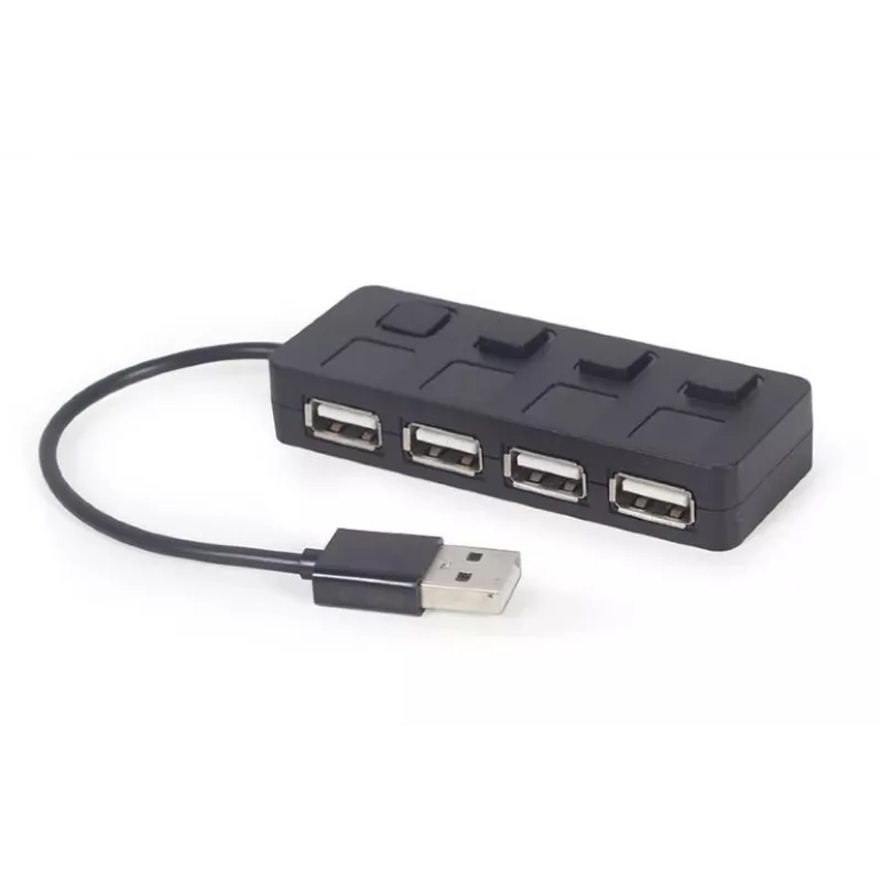 Hub de interface USB 2.0 Gembird UHB-U2P4-05 com 4 portas USB