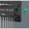 Wera 05022102001 conjunto de chaves sextavadas, forma L, métrico, 9 peças