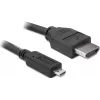 DeLOCK - Cabo de vídeo / áudio - HDMI - 32 AWG - HDMI, 19 pinos (M) - 19 pinos Micro-HDMI (M) - 3 m (82663)