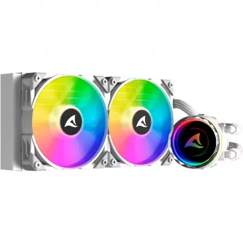 S80 RGB White AIO 240mm, refrigeração líquida branca