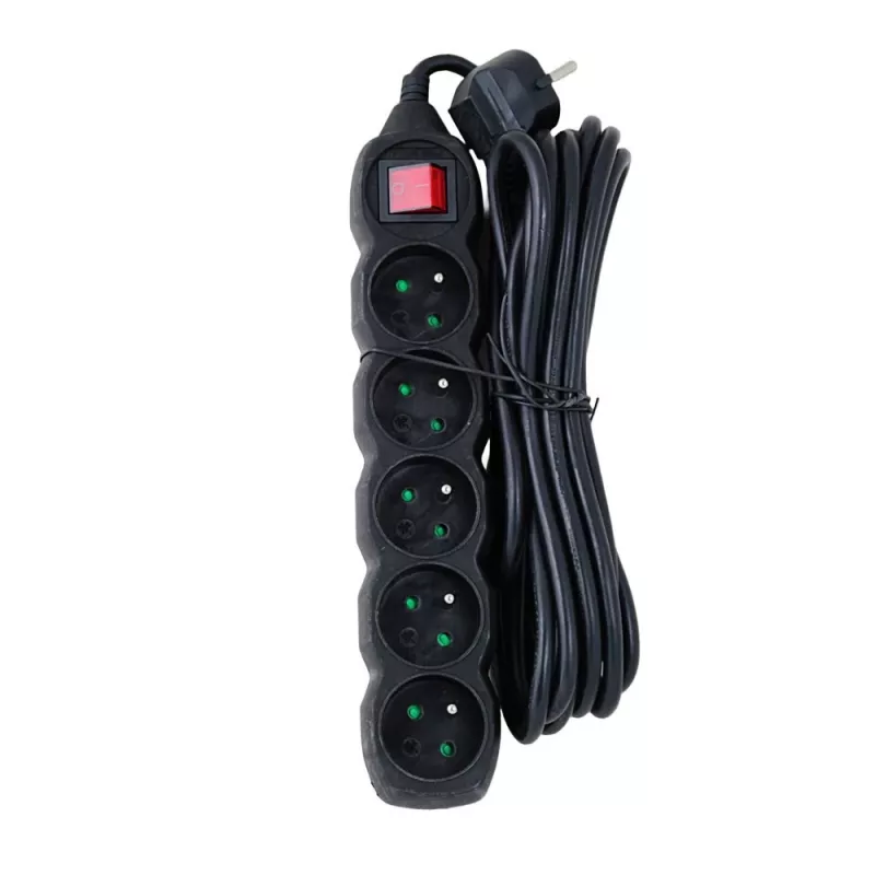 Extensão de energia Esperanza ELK216K 5 m 5 tomada(s) AC interior preto
