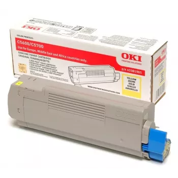 Toner OKI toner 43381905 amarelo 43324405 10000 páginas