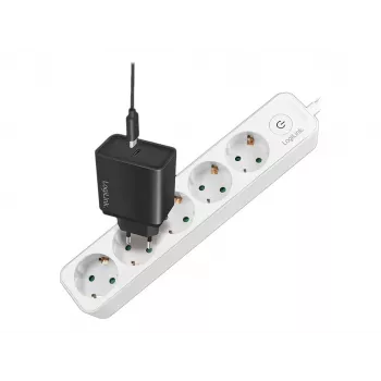 LogiLink LPS246. Comprimento do cabo: 1,5 m, Número de tomadas AC: 5 tomadas AC, Suporte de posicionamento: Interior. Tensão de entrada AC: 250 V, Máx