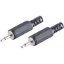 Conector de cabo ShiverPeaks BS51300-2 2,5 mm preto macho 2 unid.