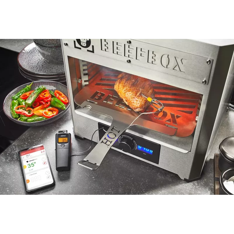 Termómetro de cozinha Bluetooth GEFU Control G-21950, 1 canal para monitorização de temperatura