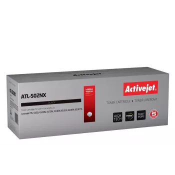 Toner ActiveJet ATL-502NX substituto de Lexmark 502X — preto, 10 000 páginas, 1 unid., laser, com tambor