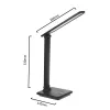 Candeeiro de secretária LED 9W carregador Qi Maclean MCE616B