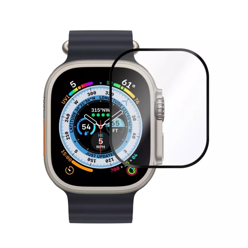Fixed | Armor Tempered Glass para Apple Watch Ultra 49mm/Ultra 2 49mm | Preto