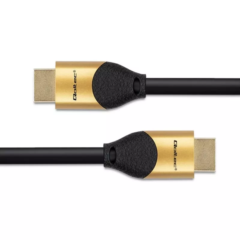 Cabo HDMI v2.1 Qoltec 50355 Ultra High Speed 8K | 60Hz | 28AWG | GOLD | 2m