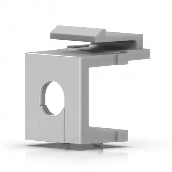 Inserção de cabo Ubiquiti UACC-Keystone-Blank-Insert-TH branco policarbonato