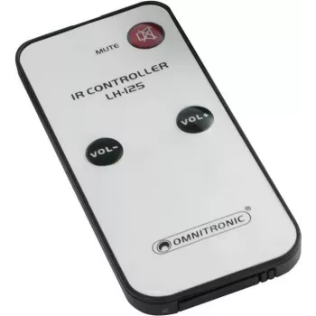 Comando à distância Omnitronic L-125 (modelo 10355126) – comando à distância por infravermelhos para aparelhos de áudio