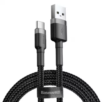 Cabo Baseus Cafule USB para USB-C 3A 1m (cinzento-preto)