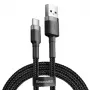 Cabo Baseus Cafule USB para USB-C 3A 1m (cinzento-preto)
