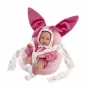 Boneca bebé Llorens 35 cm vinil com características realistas e corpo macio