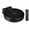 Aspirador robô TEESA Smart VAC 2 — redondo, preto, potência de aspiração 1000 Pa, bateria Li 9,6 V/2000 mAh, depósito de pó 0,2 l, WLAN, regresso automático